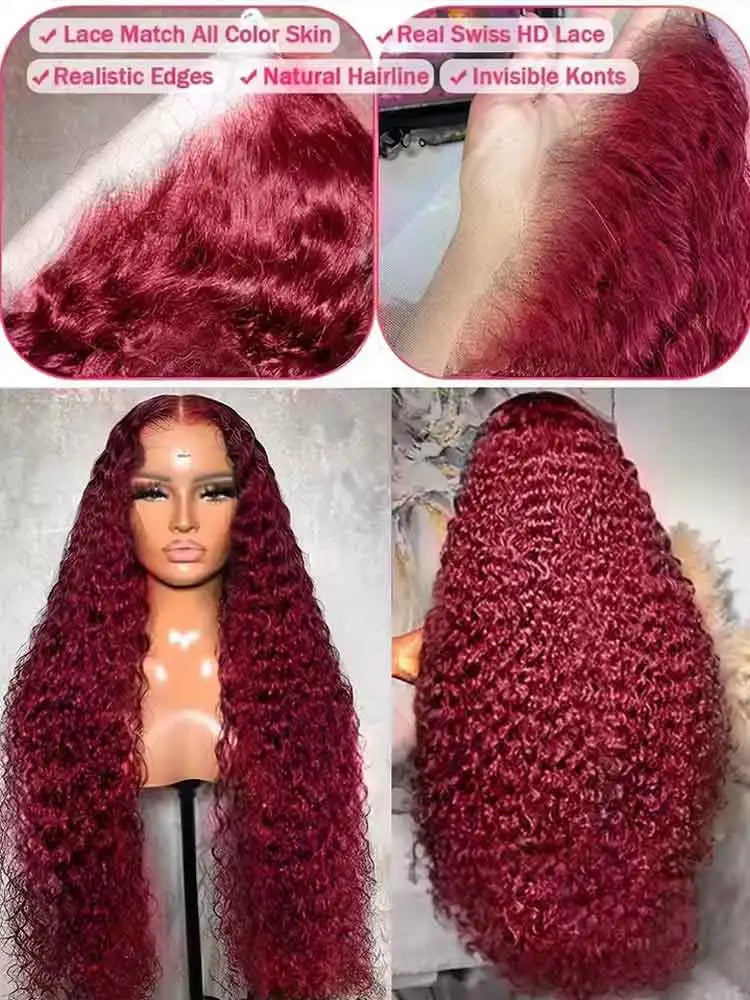Burgundy Lace Front