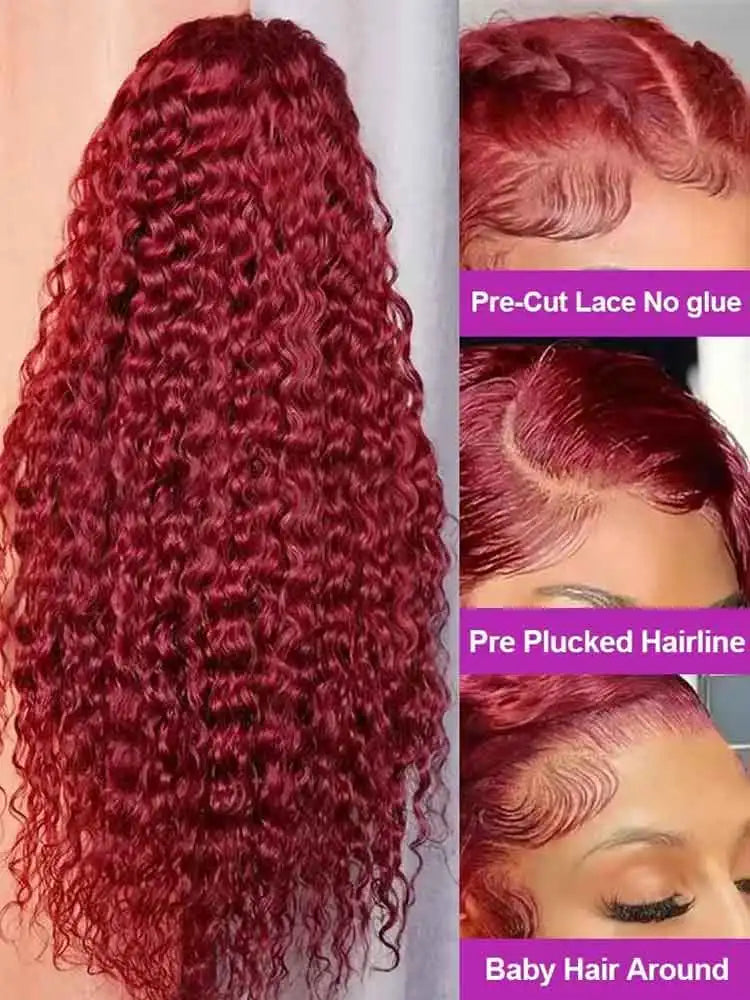 Burgundy Lace Front