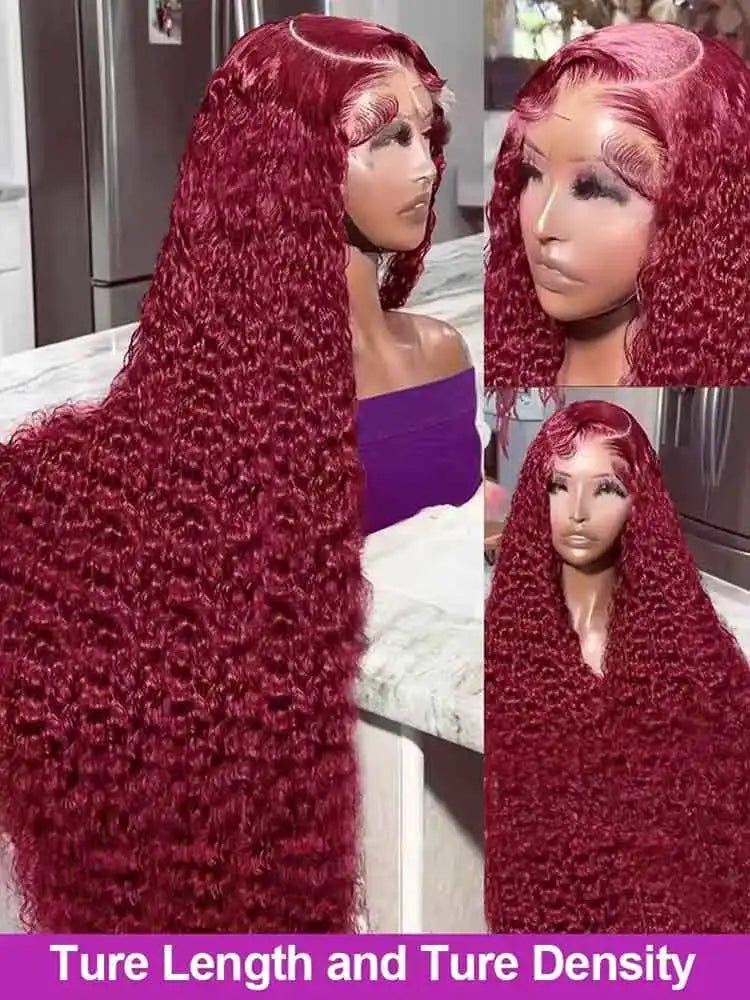 Burgundy Lace Front