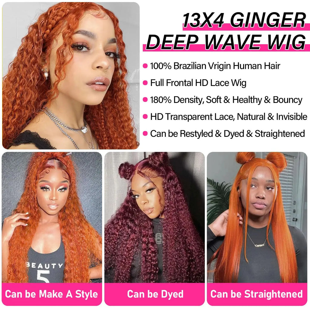 Orange Ginger Curly