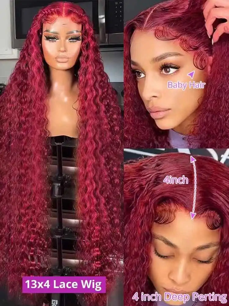 Burgundy Lace Front