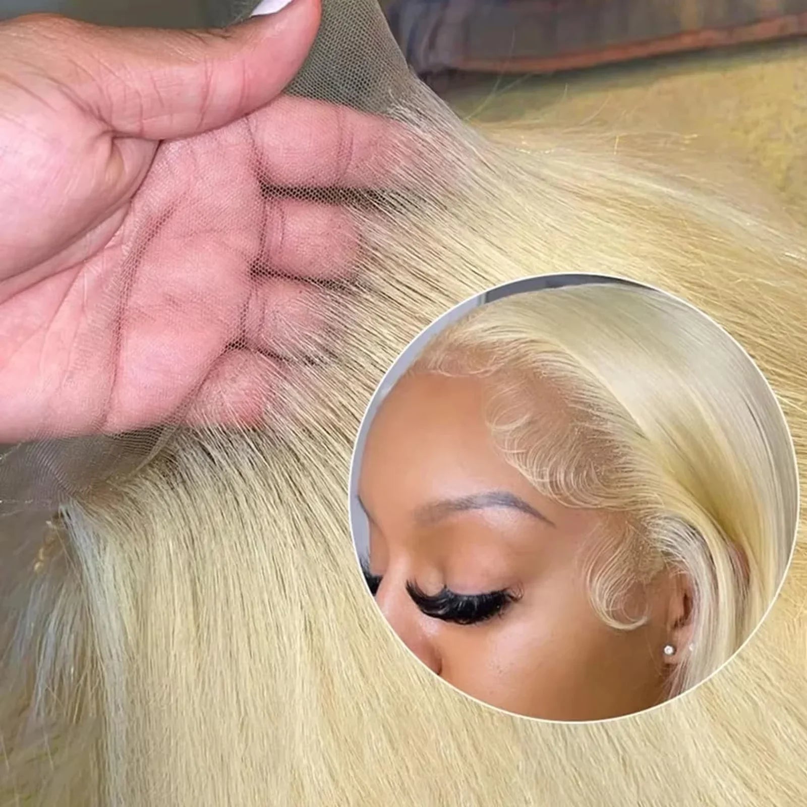 Honey Blonde Colored Lace Front