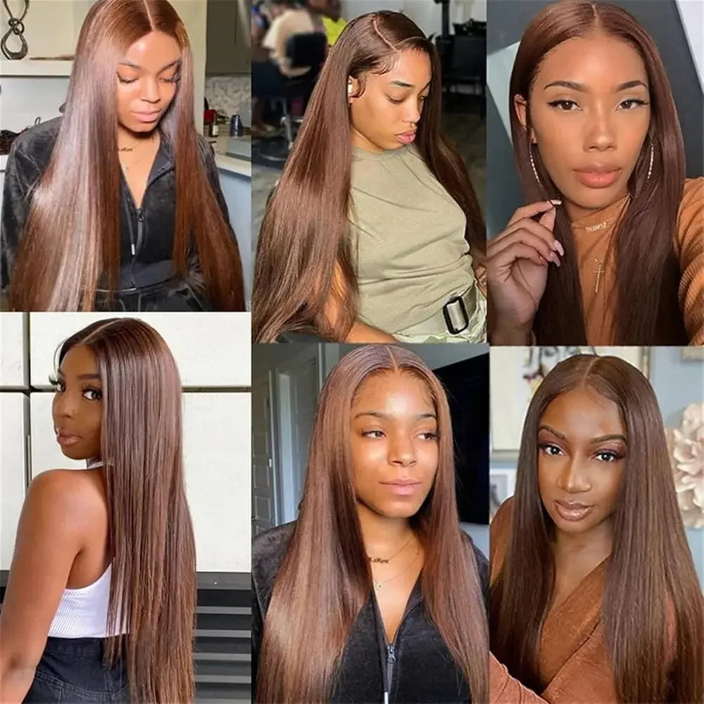 Chocolate Brown Straight Lace