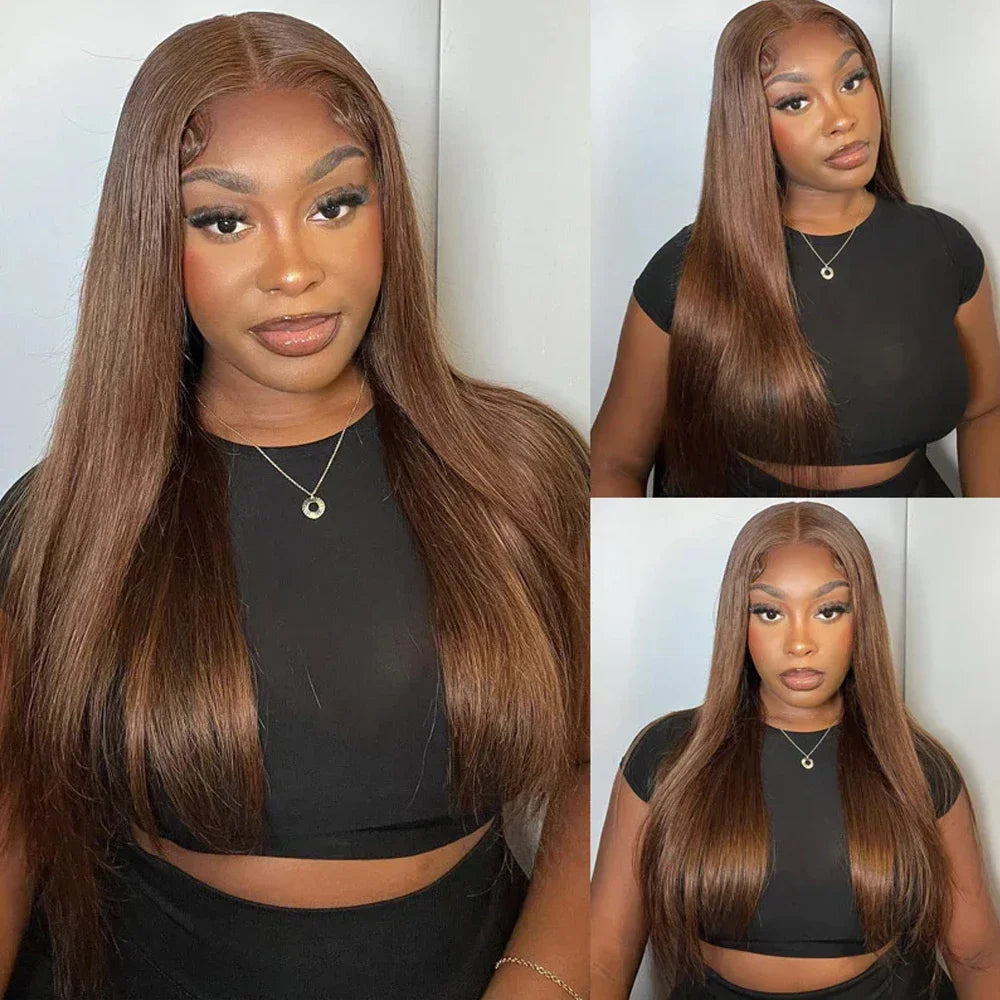 Chocolate Brown Straight Lace