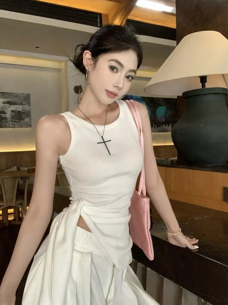 Tops for Women Summer Top Pinterest Clothes for Woman Clothing Going Out Top Camisole Women's Tanks 2026 Trend Female Cropped
