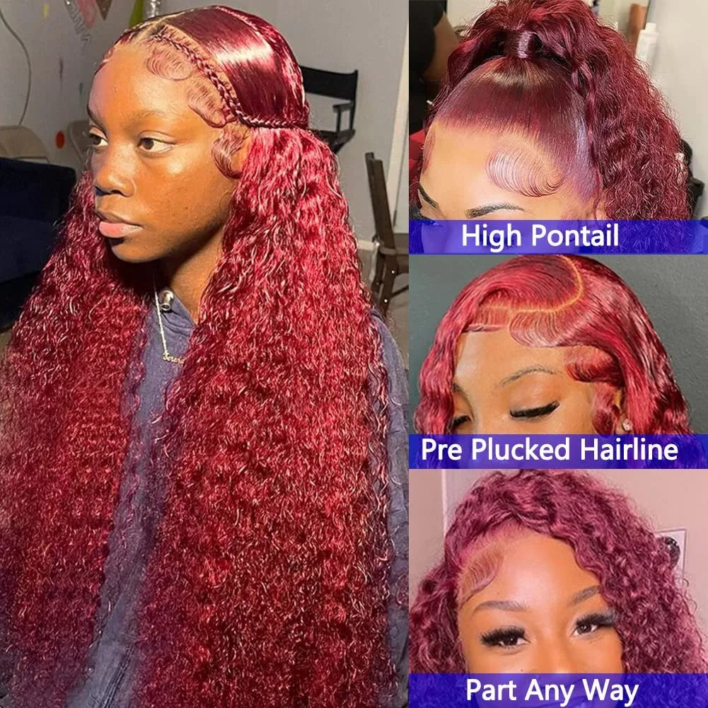 Burgundy Deep Wave