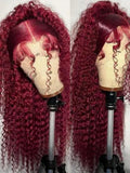 Burgundy Curly