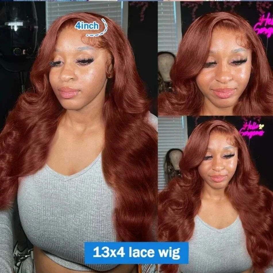 Body Wave Reddish Brown