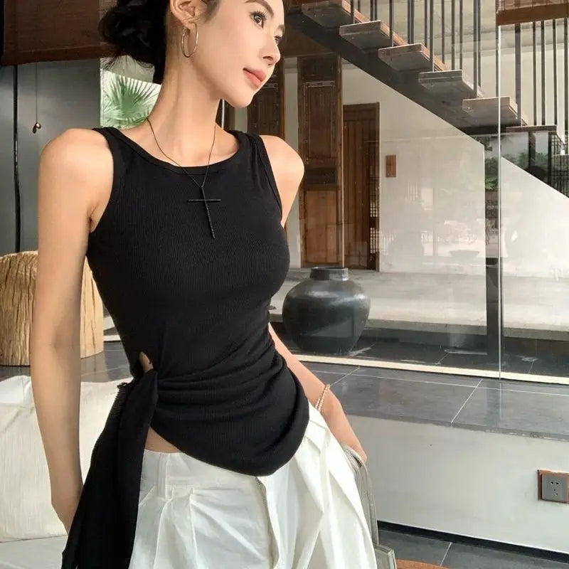 Tops for Women Summer Top Pinterest Clothes for Woman Clothing Going Out Top Camisole Women's Tanks 2026 Trend Female Cropped